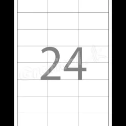Etiketter print selv Xerox - 24 pr. ark 70 x 37 mm 003R97408 - 100 ark