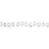 Facetperler, str. 5x6 mm, hulstr. 1 mm, krystal, 100stk.