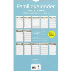 Familiekalender væg - Otto Dickmeiss & Lilja Scherfig - 240x393mm - 4 kol. - 2027 - Mayland - 27066230