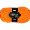 Fantasia Polyacrylgarn, L: 80 M, pind 4,5-5, neon orange, 50 g/ 1 ngl.