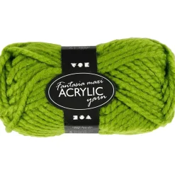 Fantasia Polyacrylgarn, L: 35 M, pind 9-10, grøn, 50 g/ 1 ngl.