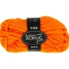 Fantasia Polyacrylgarn, L: 35 M, pind 9-10, neon orange, 50 g/ 1 ngl.