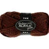 Fantasia Polyacrylgarn, L: 35 M, pind 9-10, brun, 50 g/ 1 ngl.