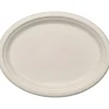 Fibertallerken, ABENA Gastro, 19x26x1,9cm, Ø26cm, nature, sukkerrør, oval - 500 stk