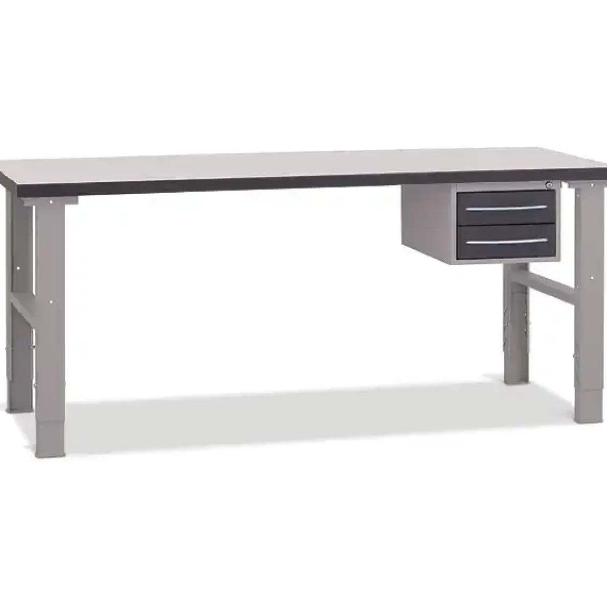 Filebænk 2000x800 mm inkl. skuffesektion (2 skuffer)