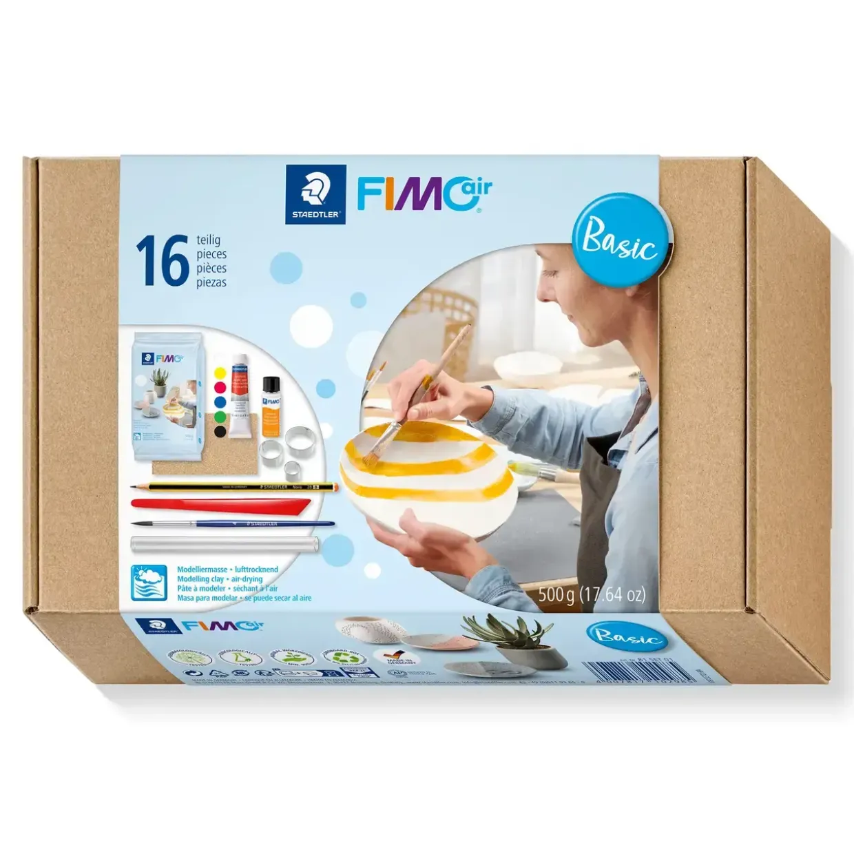 FIMO ler AIR mixed sæt Basic Staedtler