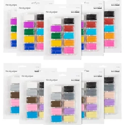 Fine Clay Polymer, colorful, pastelfarver, 120x20 g/ 1 pk.