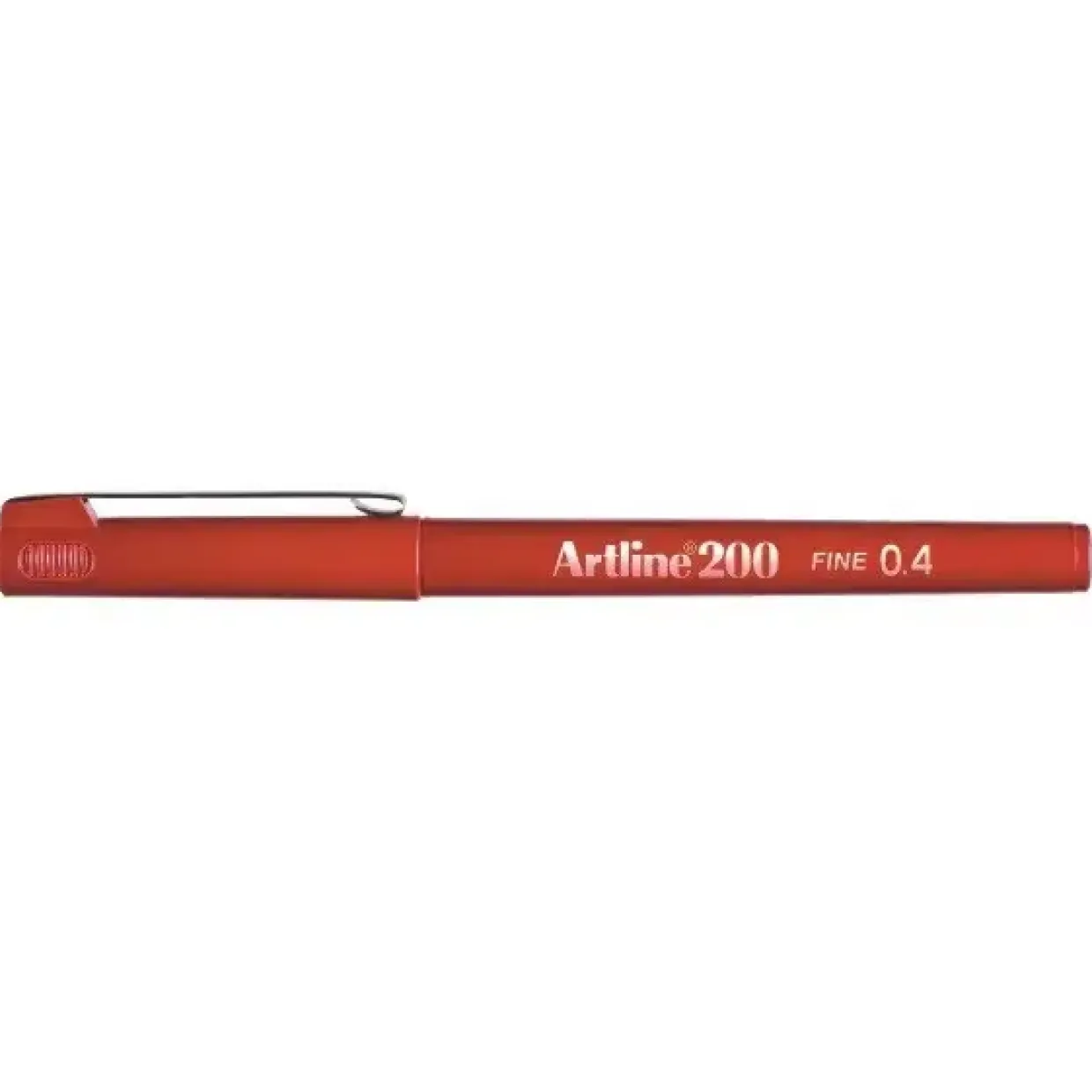 Fineliner Artline 200 Fine 0.4 mørkerød