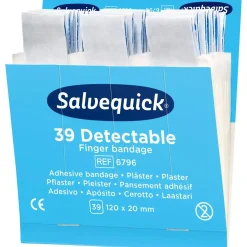 Finger plaster - Cederroth - Ekstra lange - Blå - 39stk|pak - Køb minimum 6 stk.