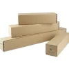 Firkantrør Paprør Master'In firkantede 105x105x430x3mm brun - 10 stk