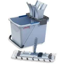 Fladmoppesæt - Vileda UltraSpeed - 15 L spand m/presse og moppe