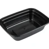 Flergangs take away bakke, ABENA Cater-Line, 14,9x11,6x3,8cm, 330 ml, 380 ml, sort, PP, 1-rums - 400 stk