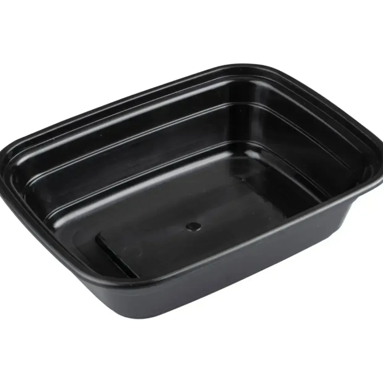 Flergangs take away bakke, ABENA Cater-Line, 14,9x11,6x3,8cm, 330 ml, 380 ml, sort, PP, 1-rums - 400 stk