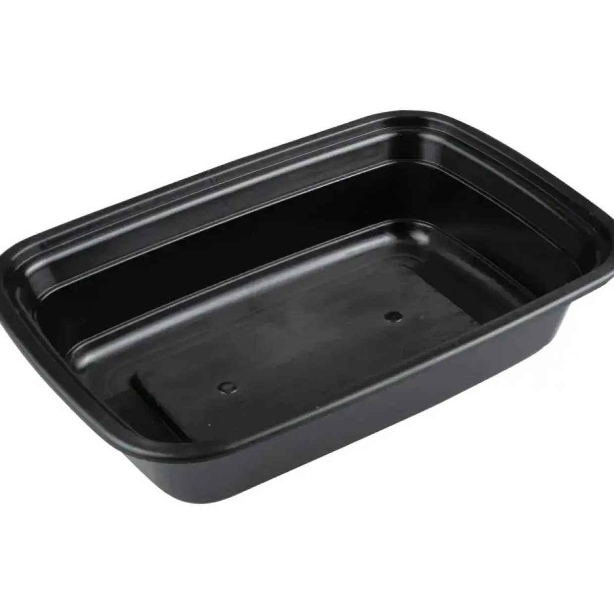 Flergangs take away bakke, ABENA Cater-Line, 19,9x13,5x4,5cm, 600 ml, 710 ml, sort, PP, 1-rums - 400 stk