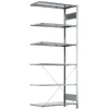 Følgesektion Boltless lagerreol, rygkryds 2500x1000x800 250 kg/hylde