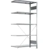 Følgesektion Boltless lagerreol, rygkryds 2000x1300x500 250 kg/hylde