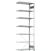 Følgesektion Boltless lagerreol, rygkryds 3000x750x600 250 kg/hylde