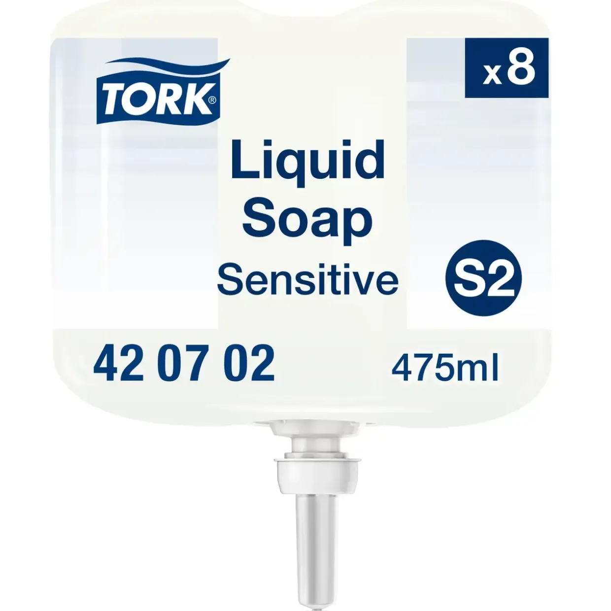 Flydende Sæbe Tork 420702 Extra Mild Mini S2 - 8 flasker á 475 ml - 8 stk
