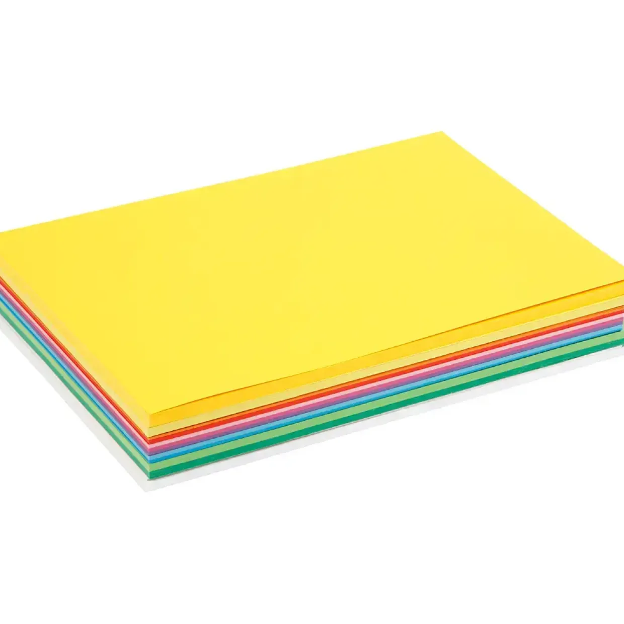 Forårskarton A4 21 x 30 cm 180 gram assorteret farver - 30 assorteret ark