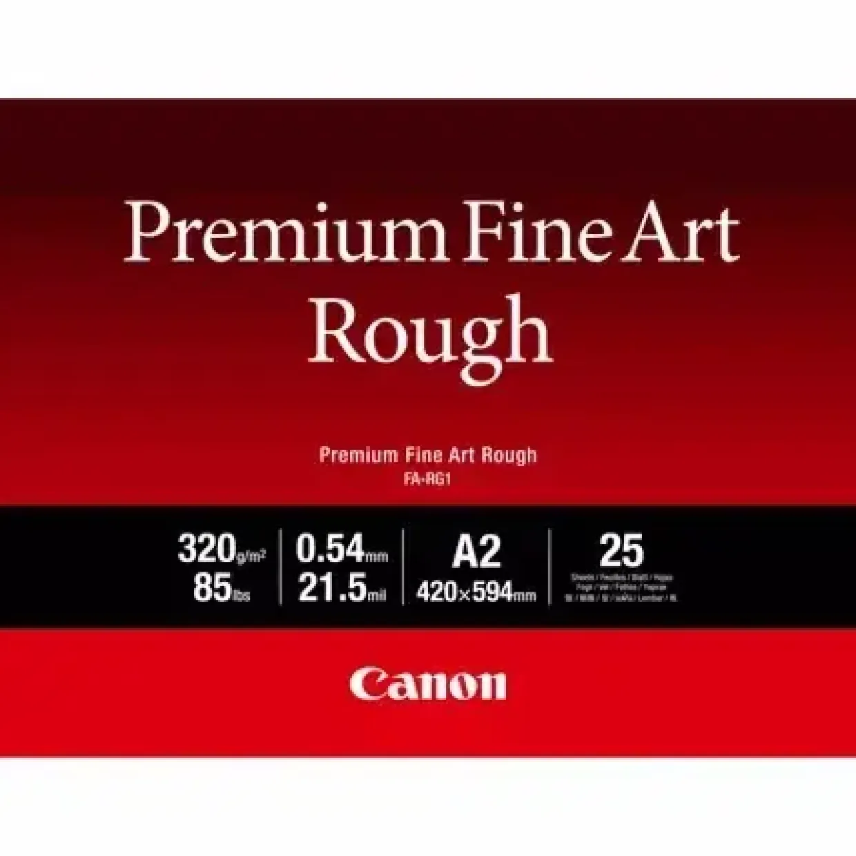 Fotopapir Canon A2 FA-RG1 Premium Fine Art Rough Paper, 25 sheets