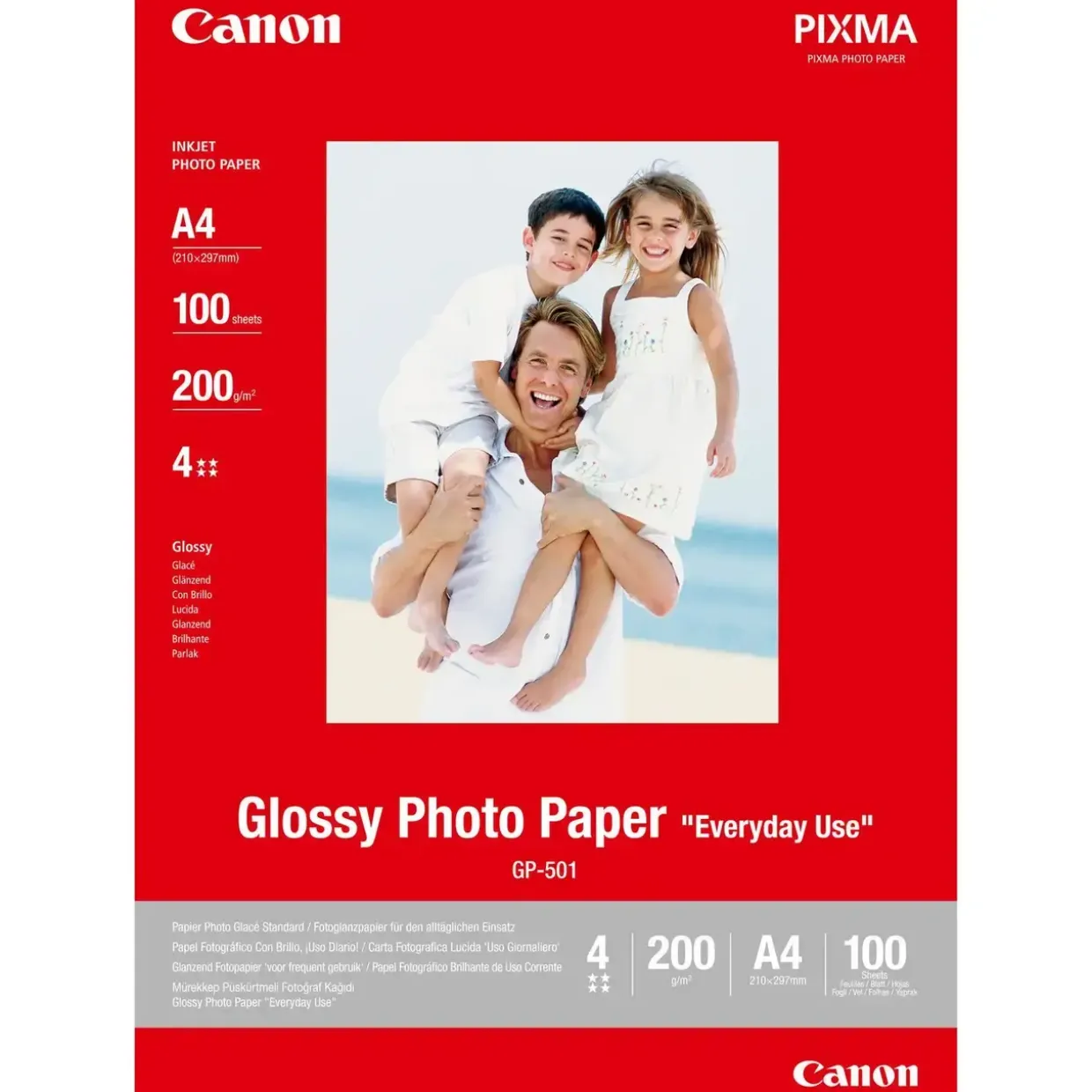 Foto papir Canon - A4 200 gram GP-501 Glossy - 100 ark