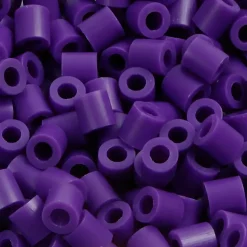 Fotoperler mørk lilla (11) størrelse 5 x 5 mm - hulstørrelse 2,5 mm - 1100 stk.