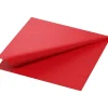 Frokostserviet Duni 2-lags 1|4 fold 33x33cm rød papir - 2000 stk