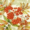 Frokostservietter – 3-lags 1/4 fold 33×33 cm – Flerfarvet efterår – 240 stk