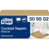 Frokostserviet, Tork 509502, Advanced, 1/4 fold, 24x24cm, natur, genanvendt papir - 1600 stk