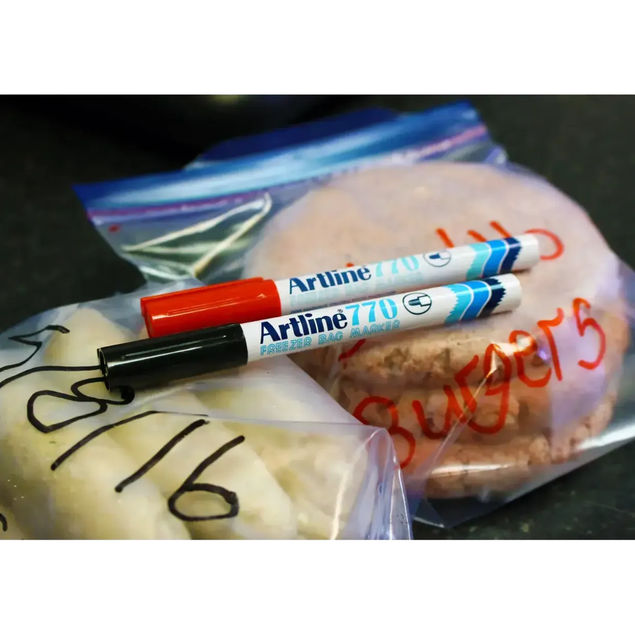 Frysemarker Artline 770 sort - Køb minimum 12 stk.