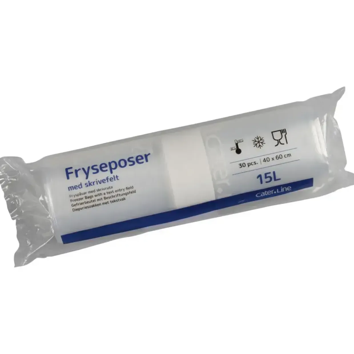 Frysepose, ABENA Cater-Line, 15 l, klar, LDPE/LLDPE/virgin, 40x60cm - 25 stk