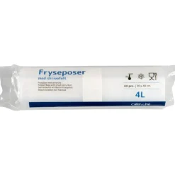 Fryseposer - ABENA Cater-Line - 4 L - 20x40 cm - Klar - 56 ruller