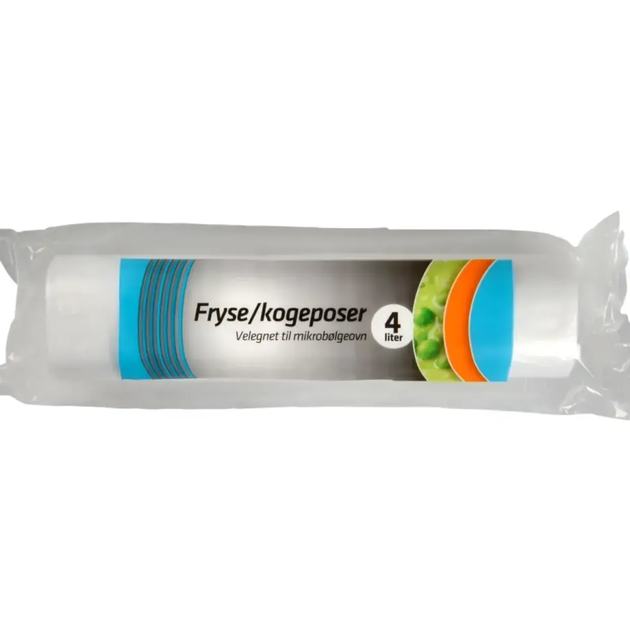 Fryseposer - Consumer 4L HDPE 20x38cm - Klar - 100 poser/rulle - 35 ruller