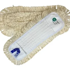 Fugt- og vådmoppe - Clean Plus bomuld 40cm hvid - 1 stk