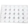 Fyrfadslys LED H: 35 mm dia. 38 mm hvid - 24stk.