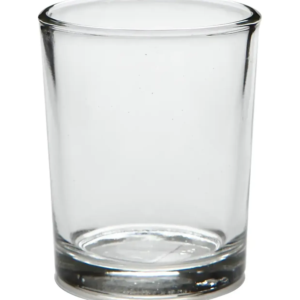 Fyrfadsstager glas H: 6,5 cm diam. 4,5 cm - 4stk.