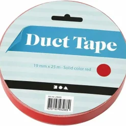 Gaffertape 19 mm rød 25m