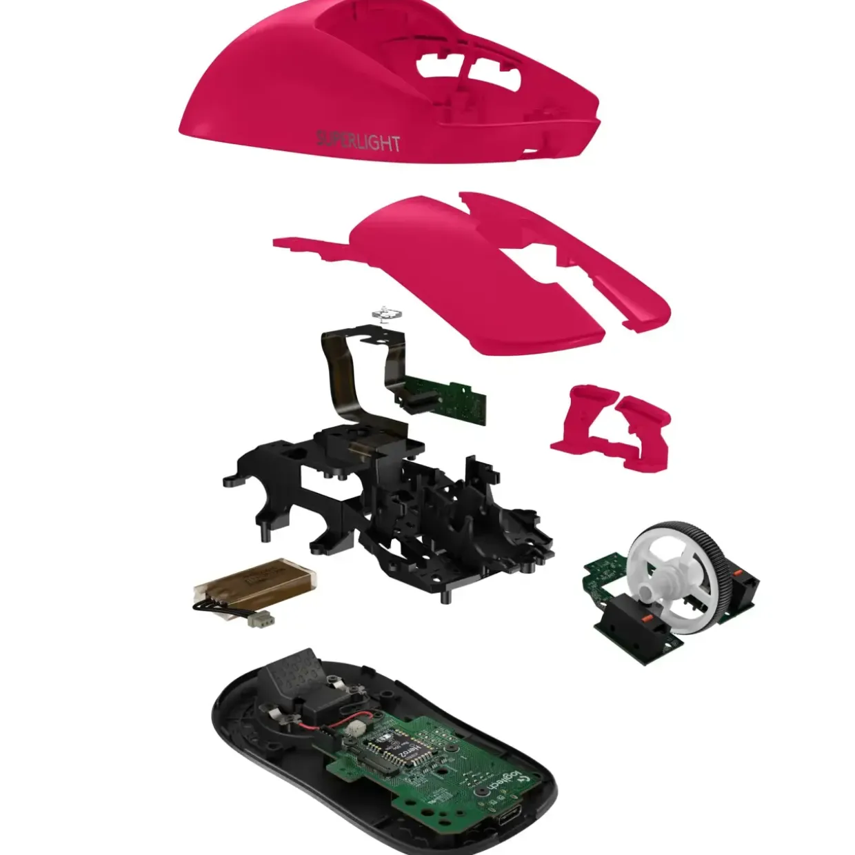 Gamer Mus Logitech G Pro X Superlight 2 Lightspeed - Magenta
