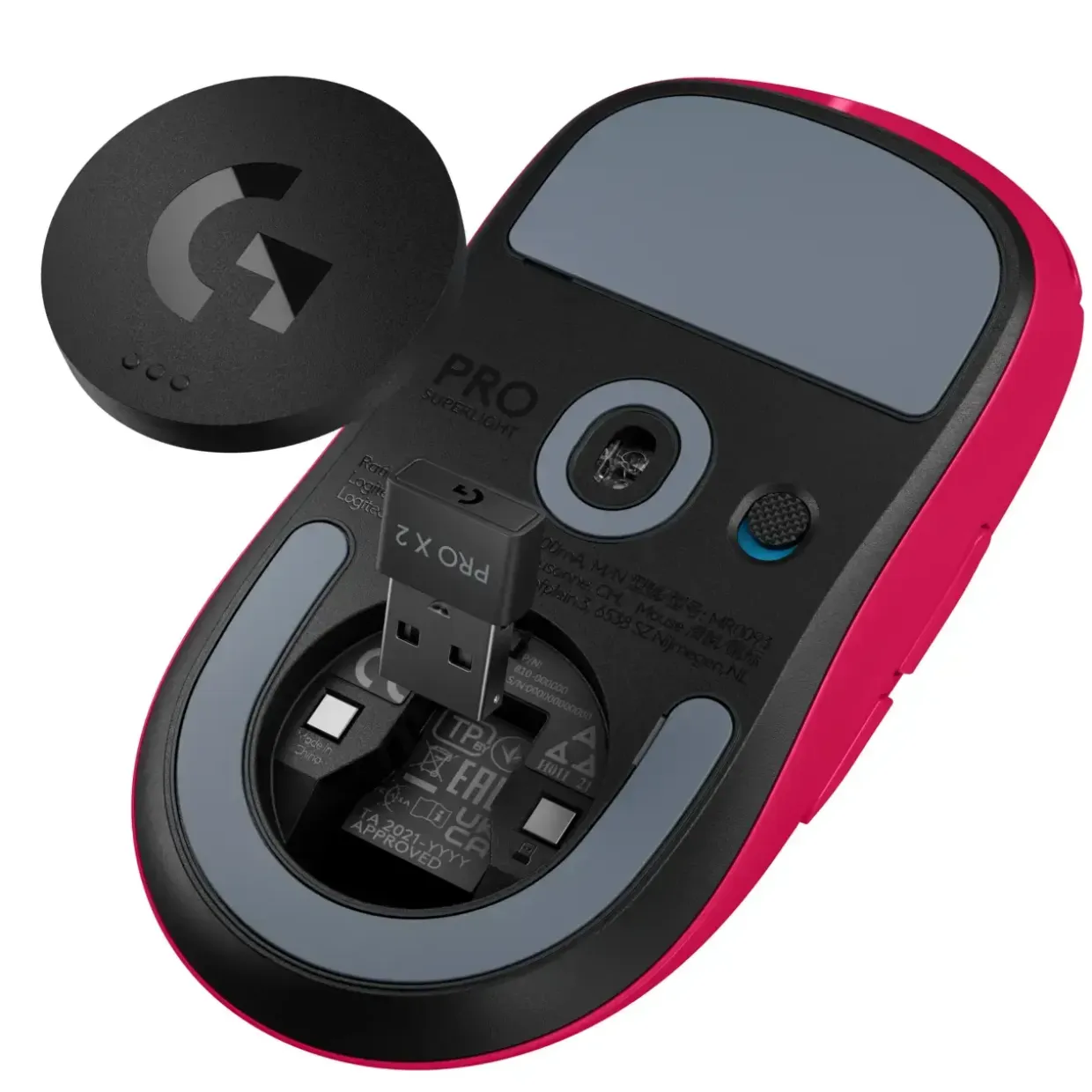 Gamer Mus Logitech G Pro X Superlight 2 Lightspeed - Magenta