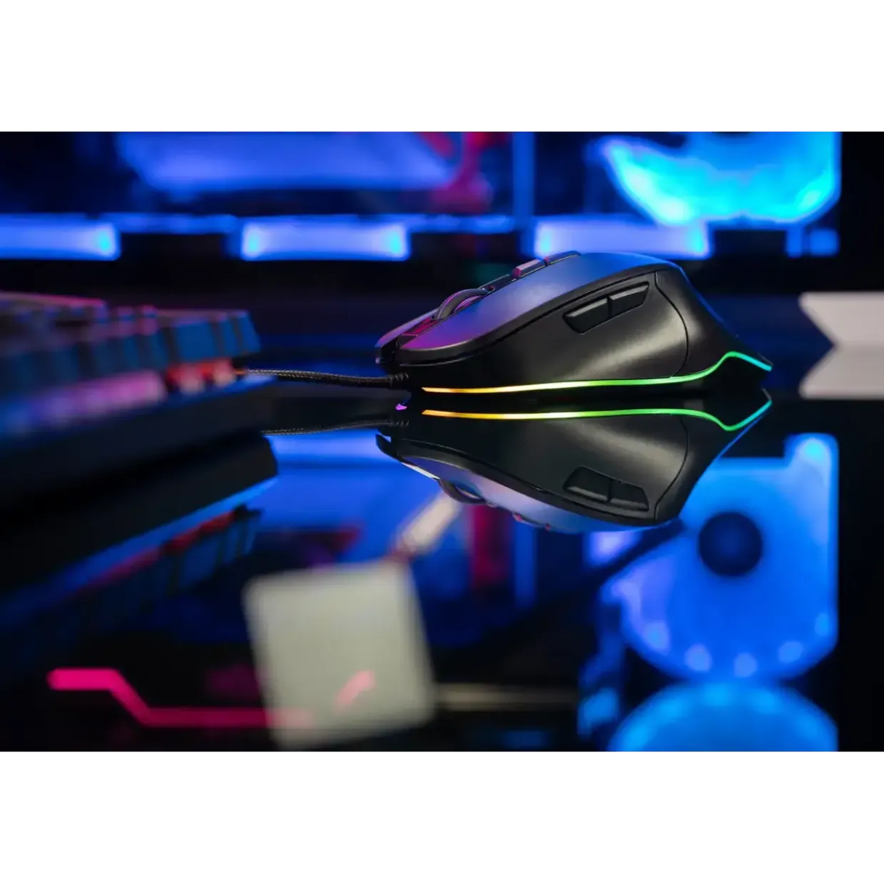 Gamingmus - SureFire Martial Claw - 7 knapper - RGB - 7200 DPI - Sort