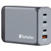 GaN-oplader – Verbatim GNC-240 – 4-port – 240W – USB-A/USB-C