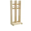 Garderobe børn Eira Light, vægmodel 2 pladser, naturfarvet krydsfinér, rumbredde 220 mm
