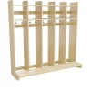 Garderobe børn Eira Light, vægmodel 5 pladser, hvidpigmenteret krydsfinér, rumbredde 220 mm