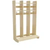 Garderobe børn Eira Light, vægmodel 3 pladser, naturfarvet krydsfinér, rumbredde 220 mm