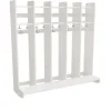 Garderobe børn Eira Light, vægmodel 5 pladser, hvidpigmenteret krydsfinér, rumbredde 250 mm