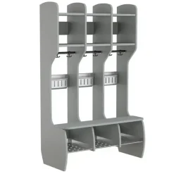 Garderobe Måns Hel 3 pladser, grå, 920 mm
