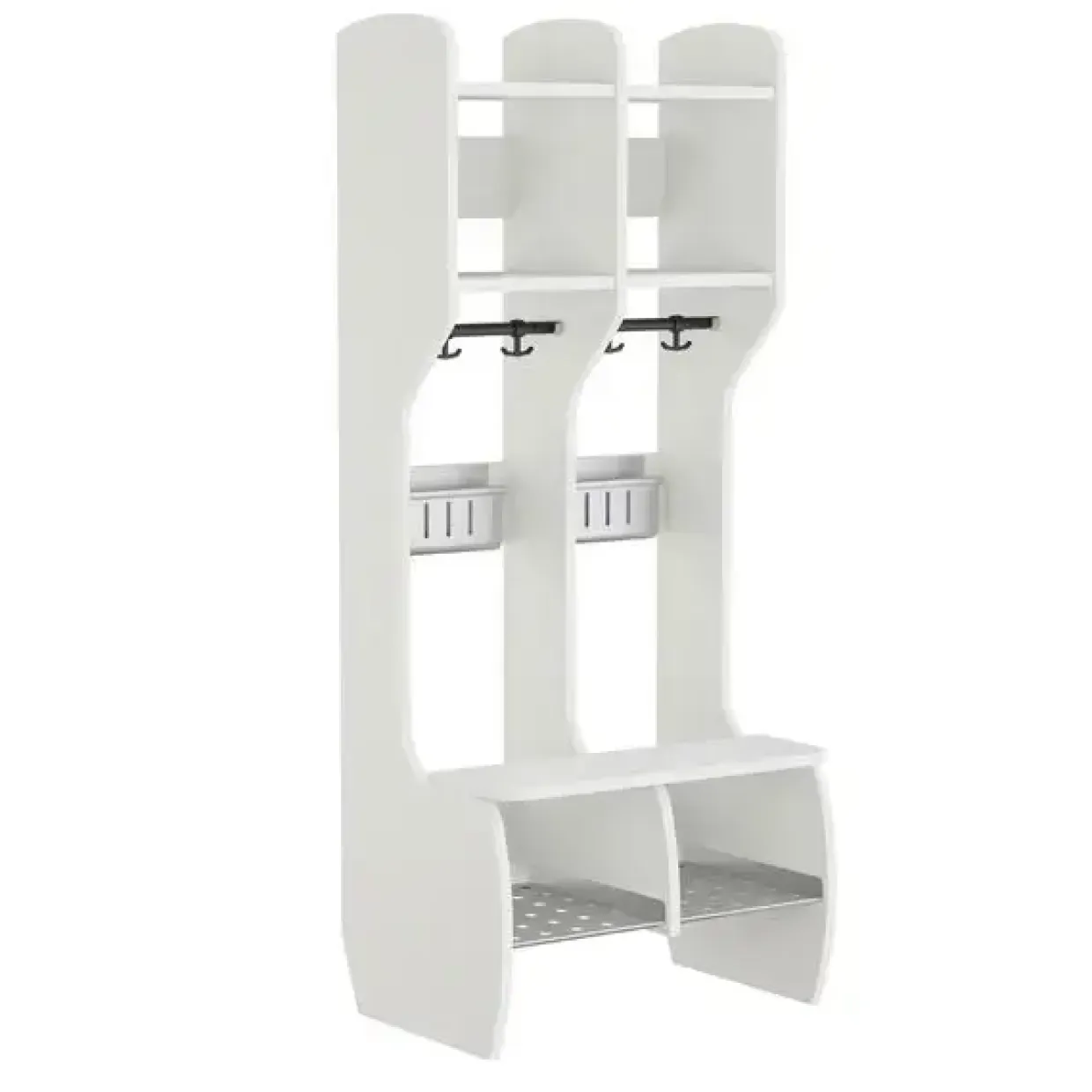 Garderobe Måns Hel 2 pladser, hvid, 620 mm