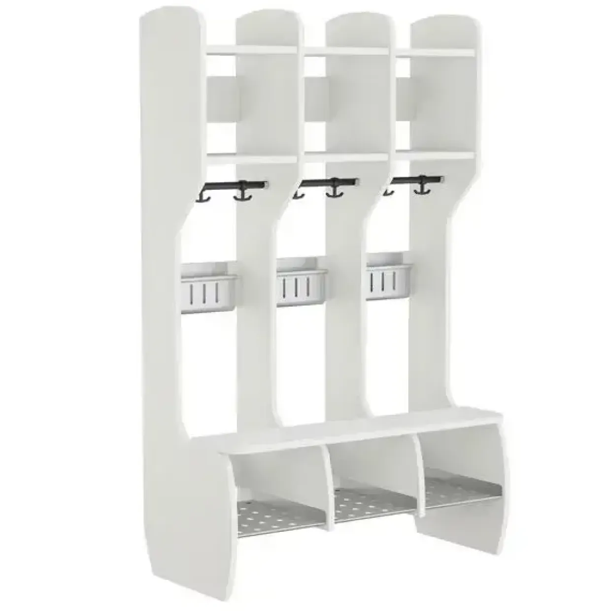 Garderobe Måns Hel 3 pladser, hvid, 920 mm