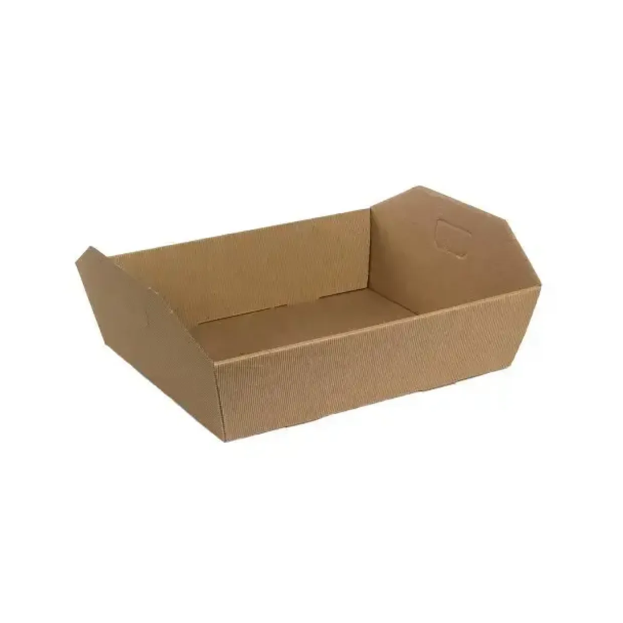 Gavebakke i kraftig natur bølgepap - 34 x 29 x 10 cm - 20 stk i pakningen