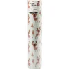 Gavepapir - Rensdyr - 50 cm x 100 m - 80 g - Isblå